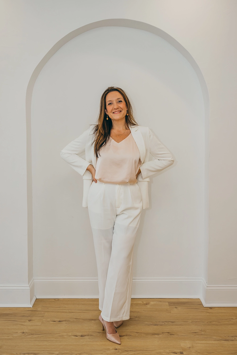 Kendra Beavis standing in an archway