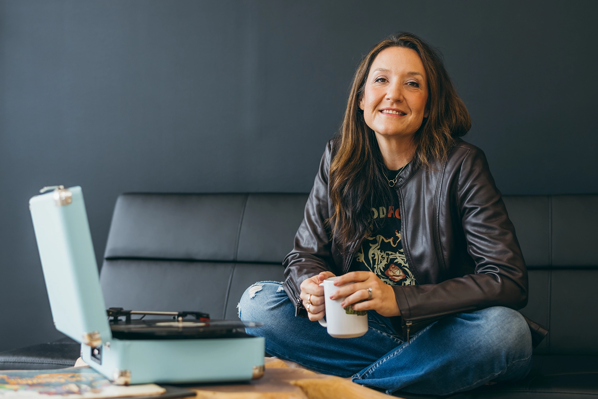 Kendra Beavis at her desk