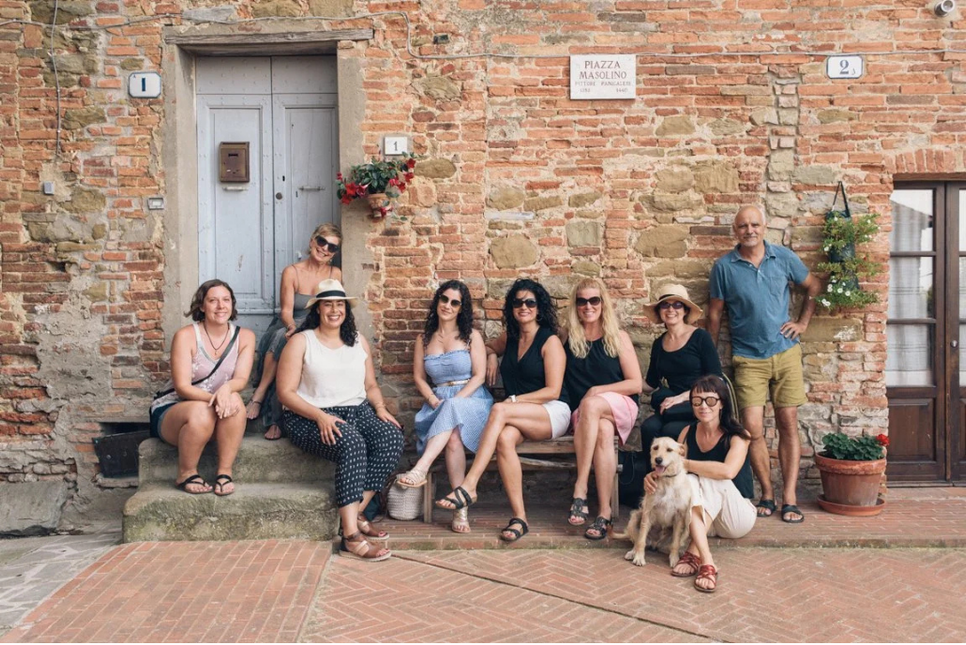 A group of women in Tuscany
